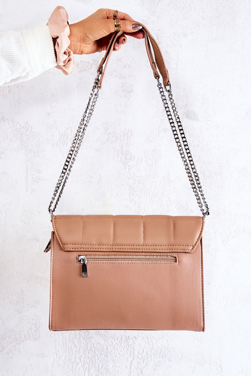 Quilted Letter Bag Beige Nerissa