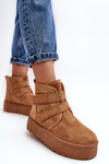 Women's Platform Snow Boots Camel Naredi