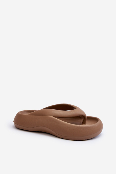 Women's Foam Flip Flops Japanese Khaki Roux