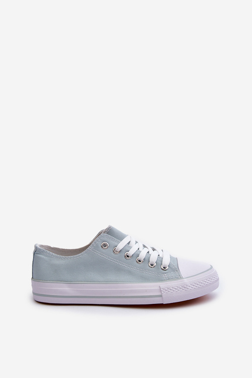 Women's Classic Low Canvas Mint Trainers Lennabella