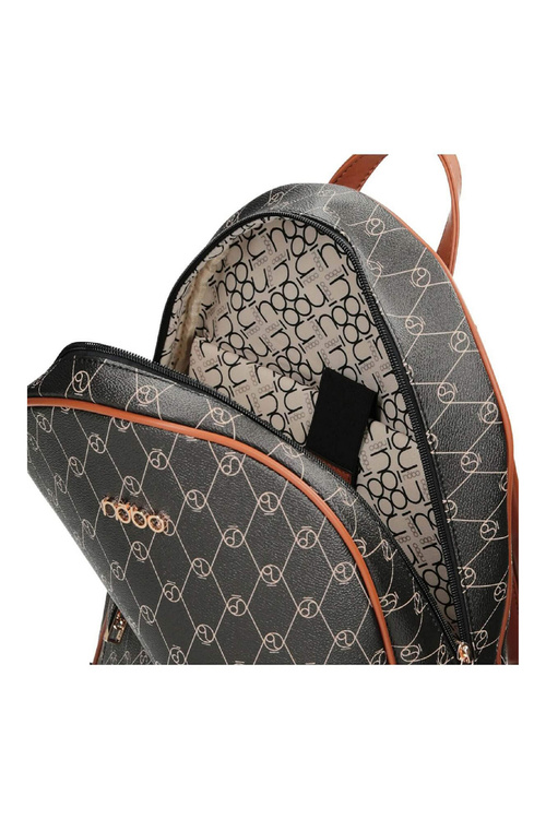 Women's Leather Backpack NOBO M0440-C020 Black