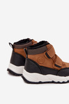 Insulated Children's Winter Shoes With Velcro Camel Nolivine
