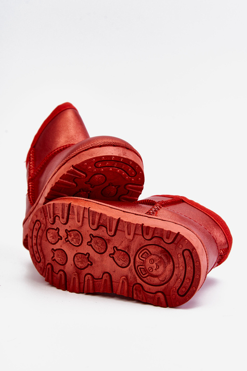 Warmed Children's Snow Boots Red Scooby