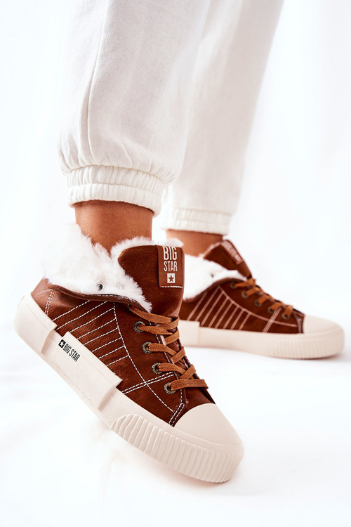 Trampki Ocieplane Wysokie Big Star Camel II274152 