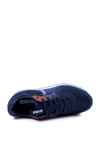 Sporty Men's Shoes Big Star Suede Leather Navy Blue DD174321