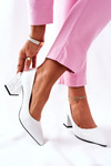 Pumps Leather On A Stiletto White Cherith