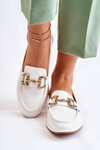 Women's Leather Loafers White Coriso