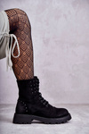 Suede Boots With Studs Black Palmira