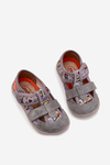 Children's Slippers Milami With Velcro Grey Vehicles Reathiana
