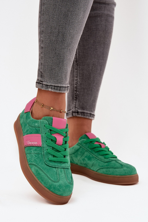 Suede Women's Sneakers Vinceza 79576 Green