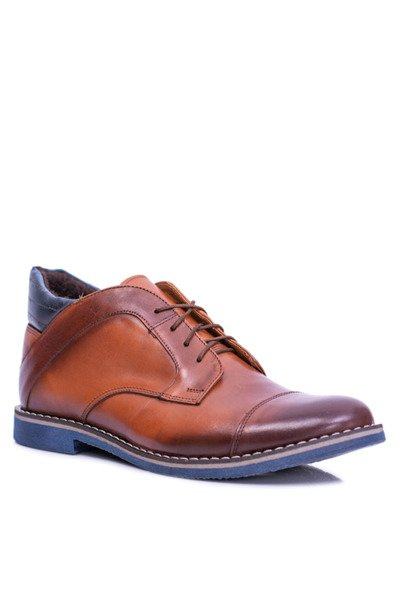 Brown Men's Felt Warmed Boots Casual Hakuro