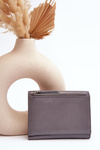 Women's Wallet Purse Made of Faux Leather Grey Joanela