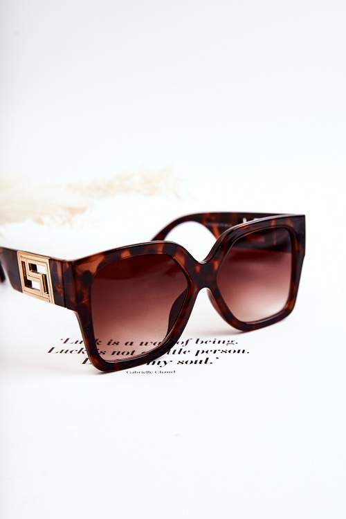 Fashionable Women's Sunglasses Marbled V120045 Brown