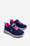 Buty Sportowe Dziecięce Na Rzep Granatowe Brego 22DZ23-4843