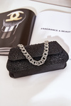Embellished Evening Bag Black Kariti