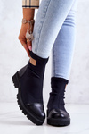 Botki Wsuwane Skarpetkowe Nicole Czarne 2705