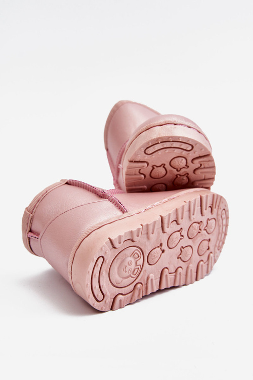 Warmed Children's Snow Boots Pink Scooby
