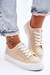 Comfortable Sneakers On The Platform Lee Cooper LCW-23-31-1808L Beige