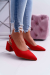 Women's Stiletto pumps Red Contrail