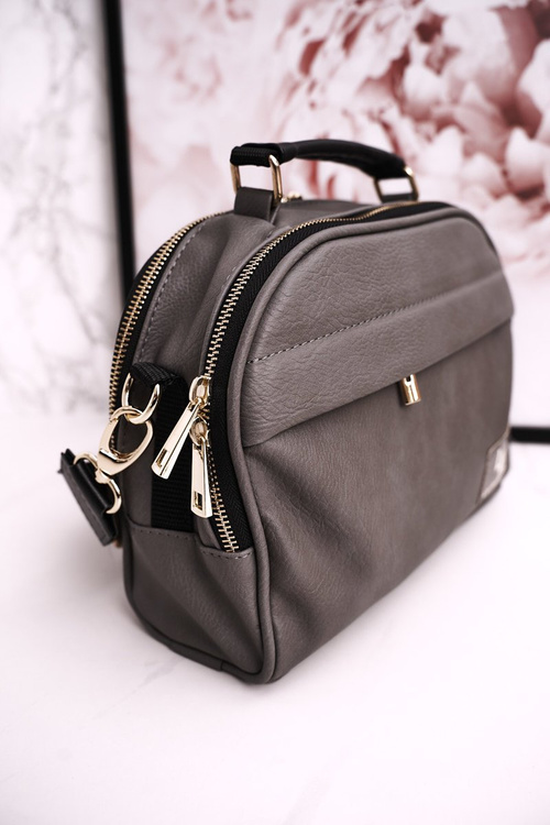 Messenger Bag Trunk Purse LAURA BIAGGI Grey