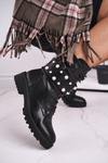 Women's Insulated Boots With Pearls Black Mishigan