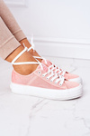 Women's Sneakers On A Platform Lee Cooper LCW-21-31-0125L Coral 