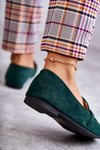 Suede Classic Loafers Green Roddie