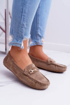 Women's Comfort Suede Moccasins Beige Anzio