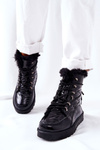 High Snow Boots Fleece-Lined Black Sneezy