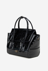Small Box Bag with Embossed Pattern NOBO BAG5800-M20 Black