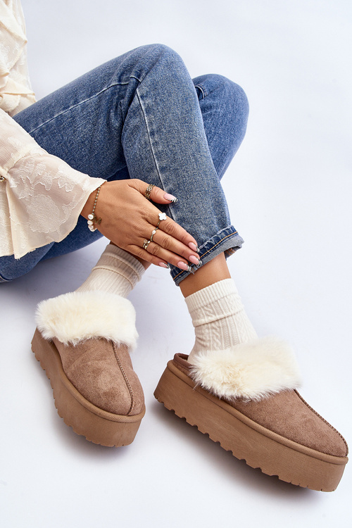 Women's Snow Boots with Thick Sole Khaki Starlyn