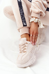 Women's Sneakers On A Chunky Sole Beige Good Mood