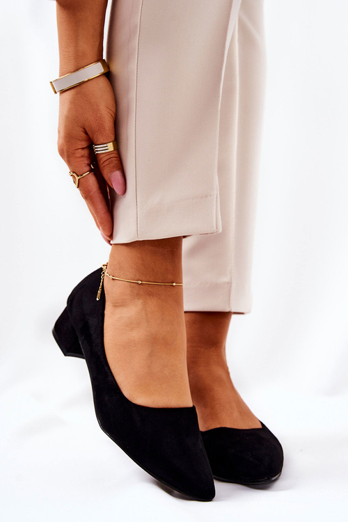 Classic Suede pumps Black Rheya