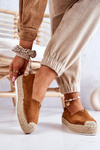 Slip-on Suede Espadrilles Camel Lesley