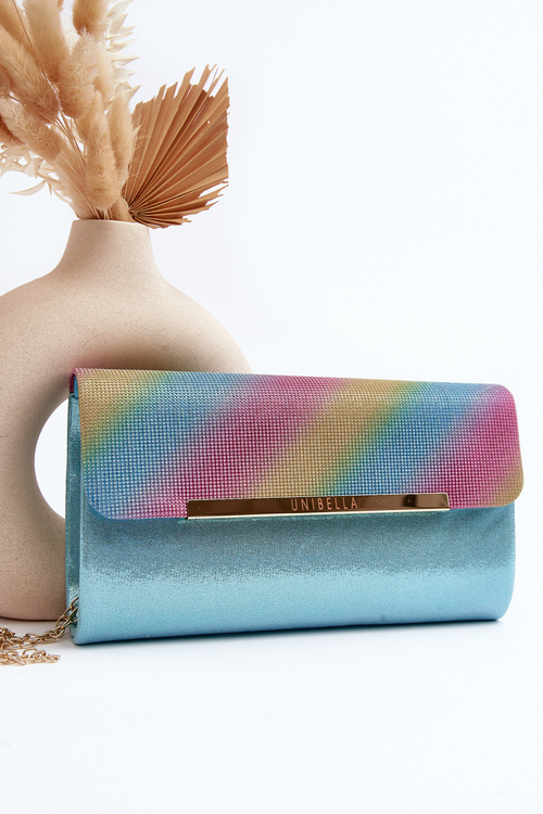 Blue Chain Clutch Bag Onelia