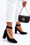 Suede Elegant Pumps Black Gloria