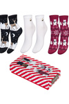 Christmas Set Women's Socks 3-Pack Pattern 1