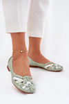 Ladies Leather Ballet Flats Maciejka 01358-50 Mint