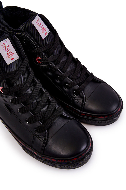 Men's Sneakers High Insulated Cross Jeans KK1R4054C Black