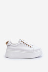 Women's Leather Platform Sneakers CheBello 4367 White