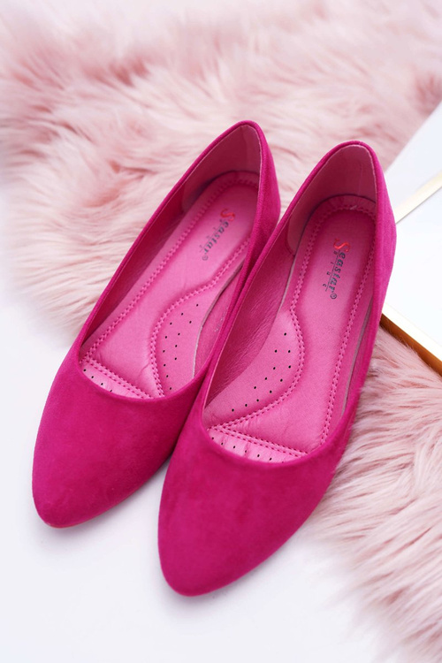 Women's Suede Ballerinas Fuchsia Bueno