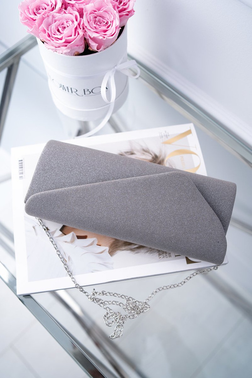 Women's Glitter Handbag Gray Clutch Bag