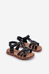Children's Sandals with Velcro Fastening Black Marimona