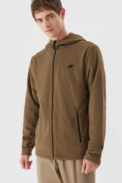 Polar 4F Męski Z Kapturem 4FAW23TFLEM121-82S Brązowy