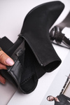Women's Boots On Heel Sergio Leone Eco Nubuck Black BT621