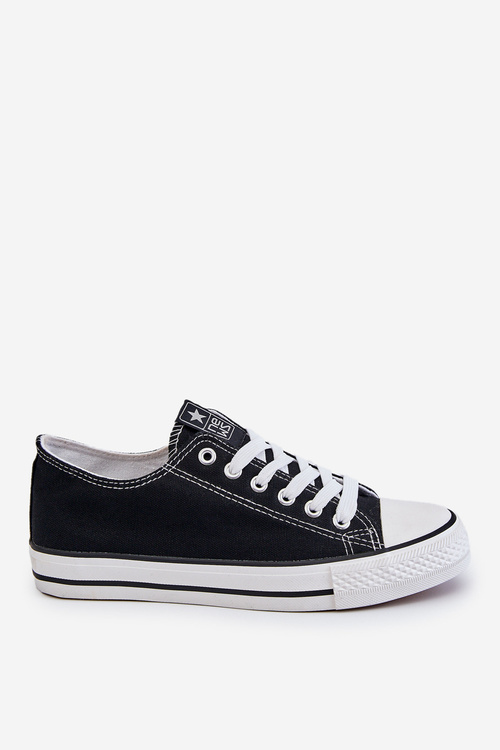 Women's Classic Sneakers Black and White Ecoma