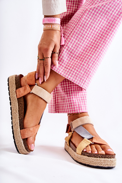 Women's Summer Sandals Beige and Yellow Galia