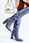 Classic Boots On A Post Blue Mayra