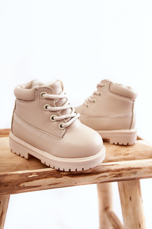Children's Warm Trappers Boots Light beige Dexter