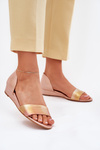 Leather Sandals Maciejka 01971-72 Rose Gold